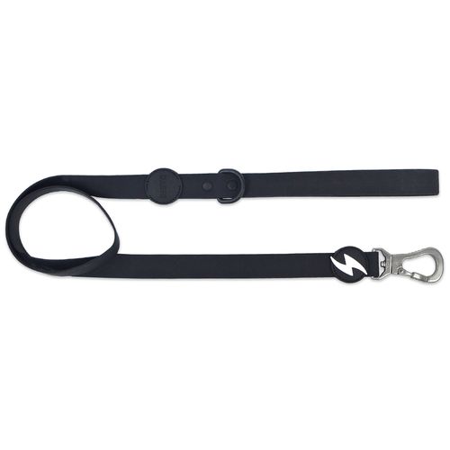 Dashi Colorflex Leash Black 120cm - miejska, wodoodporna smycz dla psa, czarna