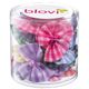 Blovi Bows Chequered 25szt. - kokardki w kratkę dla psa, z koralikiem, na gumce