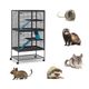 MidWest Critter Nation Double Unit - Large Cage for Rodents, 1.27x13.7cm Mesh