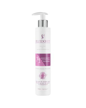 FluidoPet Balsam 3w1 - maseczka bez spłukiwania dla psów długowłosych, ułatwia rozczesywanie, wygładza, zapobiega elektryzowaniu - 225ml