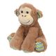 Flamingo Drala Sitting Monkey Brown 19cm - pluszowa małpka dla psa, z piszczałką, brązowa