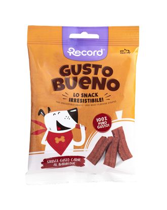 Record Gusto Bueno BBQ Meat Flavor Stripes 50g - smaczki dla psa, paski o smaku BBQ