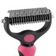 Biglo Large Undercoat Rake Pink - Double-Sided Hook Trimmer for Dogs & Cats, Pink