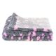 Blovi DryBed VetBed A - Non Slip Pet Bed, Graphite-Pink