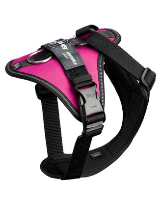Julius-K9 IDC Longwalk Light Harness Pink - lekkie szelki trekkingowe dla psa, z kieszonką na GPS, różowe