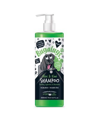 Bugalugs Aloe & Kiwi Shampoo - łagodząco-nawilżający szampon dla psa, koncentrat 1:10 - 500ml