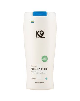 K9 Allergy Relief Shampoo 300ml - delikatny szampon dla psa i kota, do wrażliwej skóry,  koncentrat 1:20