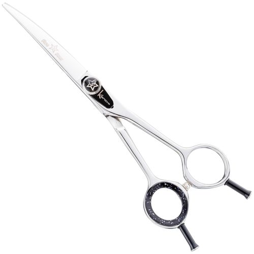 Kenchii Five Star Curved Scissors - nożyczki groomerskie, gięte z ostrzami typu Bevel