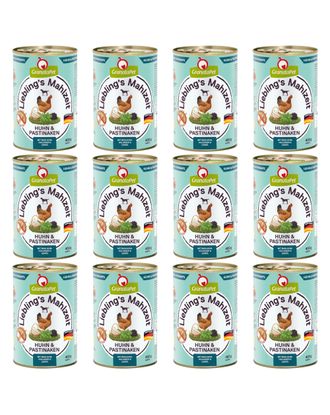 GranataPet Chicken & Parsnips - bezzbożowa mokra karma dla psa, kurczak z pasternakiem - 12x 400g