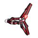 Dashi Stripes Red & Black Front Harness - szelki norweskie dla psa, no-pull, paski czerwono-czarne