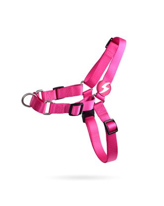 Dashi Solid Front Harness Pink - szelki norweskie dla psa, no-pull, różowe