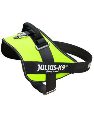 Julius-K9 IDC Powerharness Neon Green - najwyższej jakości szelki, uprząż dla psów, neonowo zielone