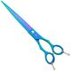 Geib Entree Blue Titan Straight Scissors – with Single-Sided Micro-Serration and Titanium Coating