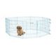 MidWest Life Stages Blue Exercise Pen - Blue Playpen for Puppies & Small Dogs, 61x61cm Panel