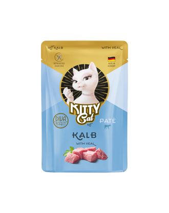 Kitty Cat Veal Pate 85g - bezzbożowa mokra karma, pasztet dla kota, z cielęciną