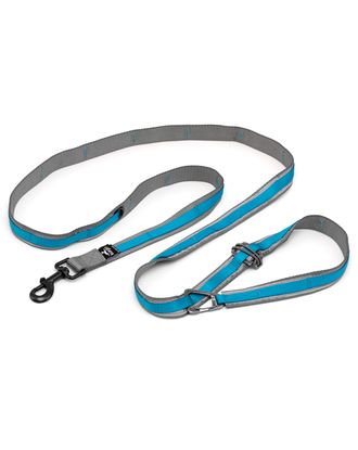 Kurgo Quantum 2.0 Leash - smycz przepinana dla psa, z miękkim uchwytem i otwieraczem do butelek
