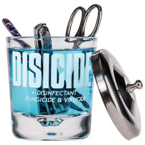 Disicide Disinfecting Glass Jar - pojemnik szklany do dezynfekcji narzędzi i akcesoriów, mały