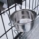 Show Tech Coop Cup with Hanger - Steel Bowl for Kennel Crate