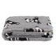 Blovi DryBed A+ - Non-Slip Pet Bed, Gray with Pandas