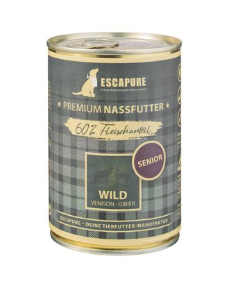 Escapure Senior Wild - mokra karma dla psa seniora, dziczyzna z warzywami - 400g