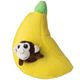 Holland Double Wooble Banana - piszcząca zabawka dla psa ze sprężynką, małpki w bananie