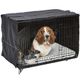 MidWest iCrate Kit - Crate Set with Cover, Bed & 2 Bowls, Size L, 93x60x63cm