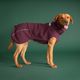 Hurtta Warming Midlayer Eco Eggplant - Fleece Dog Jacket with Heat-Reflecting Lining, Eggplant