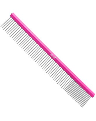 Blovi Ultralight Comb 25cm - bardzo lekki grzebień metalowy dla psa, mieszany rozstaw pinów (80/20)