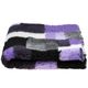 Blovi DryBed A+ - Non-Slip Pet Bed, Purple Checkered (Patchwork)
