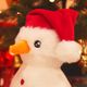 Dashi Xmas Plush Snow 17cm - świąteczna zabawka dla psa, pluszowy bałwanek z piszczałką