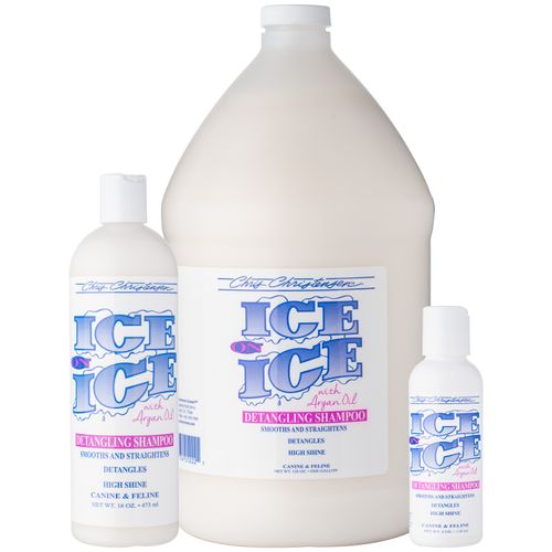 Chris Christensen Ice on Ice Detangling Shampoo - profesjonalny szampon do sierści z olejkiem arganowym, rozkołtuniający, wygładzający, nabłyszczający
