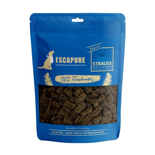 Escapure Hupferl Strauss 150g - naturalne przysmaki dla psa z mięsa strusia