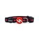 Dashi Stripes Red & Black Cat Collar - obroża dla kota, paski czerwono-czarne