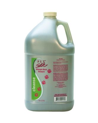 Pet Silk Midnight Black Shampoo - szampon pogłębiający czarny i ciemny kolor sierści, koncentrat 1:16 - 3,8L