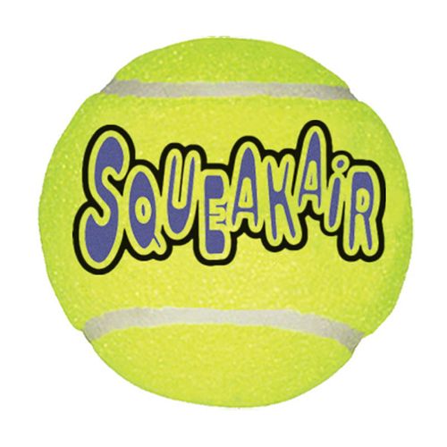 KONG SqueakAir Tennis Ball L (7,6cm) - piłka tenisowa z piszczałką, aport dla dużego psa