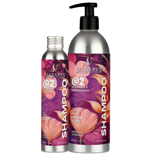 FluidoPet EcoPet @2 Nourishing & Regenerating Shampoo - odżywczy i regeneracyjny szampon dla psa, z keratyną i pantenolem, koncentrat 1:20