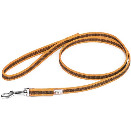Julius K9 Color & Gray Supergrip Leash With Handle Orange- smycz dla psa, antypoślizgowa, pomarańczowa