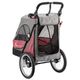 Show Tech Petstro 3-Wheel Buggy Grey/Pink - wózek dla psa, kota, spacerówka, do 30kg