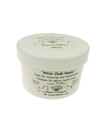P&W Dog Stylist White Chalk Powder 150g - kreda koloryzująca biała, made in UK
