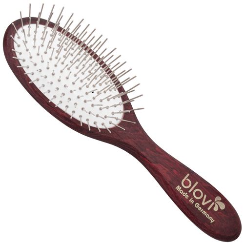 Blovi Red Wood Soft Small Pin Brush - mała, drewniana szczotka z metalowymi pinami 21mm, bardzo miękka 