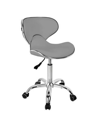Gabbiano Q 4599 - krzesło groomerskie z oparciem i regulacją wysokości, szare