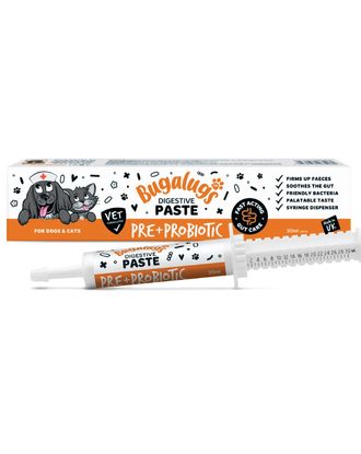 Bugalugs Pre + Probiotic Digestive Paste - pasta na trawienie dla kota i psa, z probiotykami - 30ml