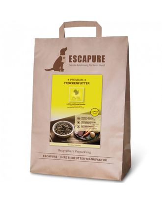 Escapure Premium Pute 4kg - wysokiej jakości karma dla psa, indyk wypiekany w piecu
