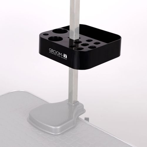 Groom-X Handy Tool Holder - wygodny przybornik, organizer groomerski czarny, mocowany do wysięgnika