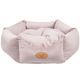 Blovi Bed Velur Love Pink L - Elegant Velour Dog & Cat Bed, Hexagon, Misty Rose