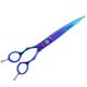 Geib Entree Blue Titan Left Scissors 8" - wysokiej jakości nożyczki z jednostronnym mikroszlifem i tytanową powłoką, leworęczne