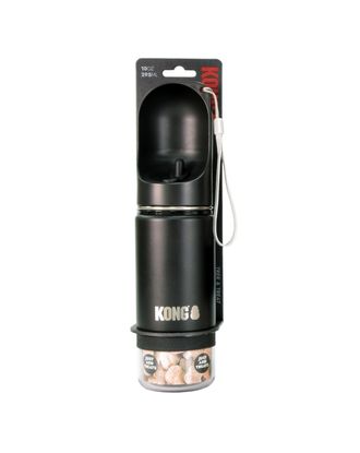 KONG Trek & Treat Bottle 295ml - water bottle with a built-in snack container