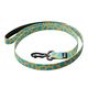 Julius-K9 MoreColor Leash Leopard 120cm - smycz taśmowa dla psa, neoprenowy uchwyt, żółto-turkusowa