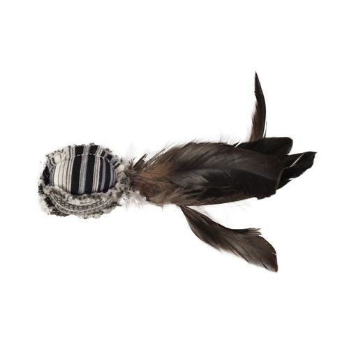 Flamingo Cat Pirin Ball 16cm - stylowa piłeczka dla kota z piórkami i kocimiętką