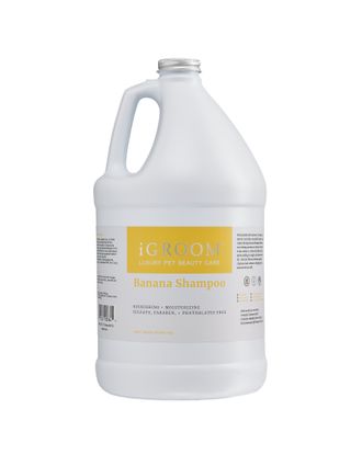 iGroom Banana Shampoo - odżywczo-nawilżający szampon dla psa i kota, koncentrat 1:8 - 3,8L